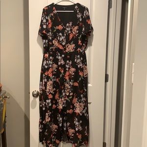 Stunning Flowy Floral Lane Bryant Size 18 Dress